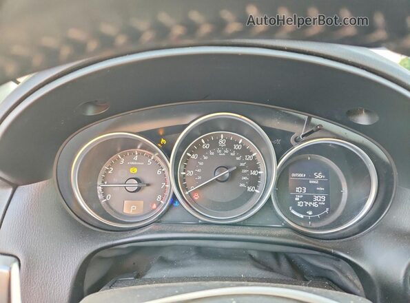JM3KE4DY2G0664237 2016 MAZDA CX-5 Blue Instrument cluster view