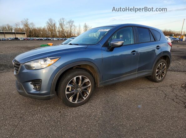 JM3KE4DY2G0664237 2016 MAZDA CX-5 Blue Front left