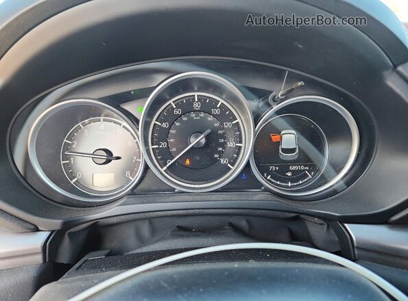 JM3KFACM9K0698467 2019 MAZDA CX-5 White ხელსაწყოთა პანელის ხედი