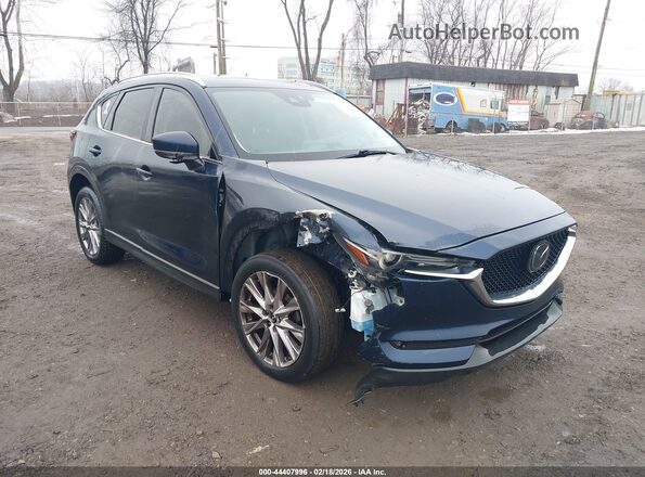 JM3KFADM4K1556732 2019 MAZDA CX-5 Синий Передняя правая четверть