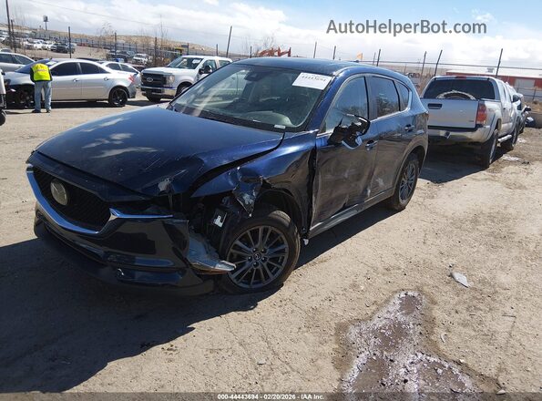 JM3KFBCM5M0451889 2021 MAZDA CX-5 Blue Առջևի ձախ երեք քառորդ տեսարան