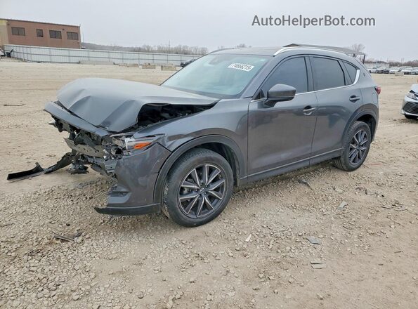 JM3KFBDM6J0401559 2018 MAZDA CX-5 Серый Передняя левая четверть