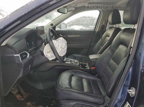 JM3KFBDMXM1371271 2021 MAZDA CX-5 Blue Widok wnętrza z przodu