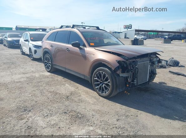 JM3KJDHA7S1109232 2025 MAZDA CX-70 PHEV Коричневый Передняя правая четверть