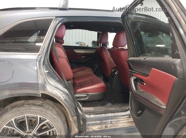 JM3KJEHAXS1110560 2025 MAZDA CX-70 PHEV Blue Widok naklejki z numerem VIN
