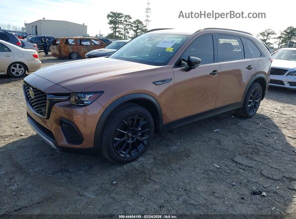 JM3KJEHDXS1129877 2025 MAZDA CX-70 Коричневый Передняя левая четверть