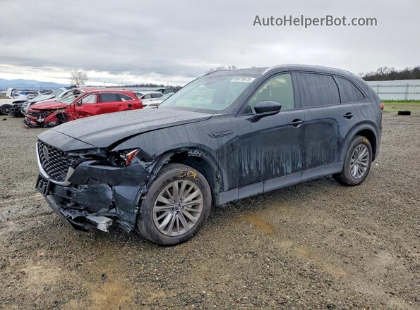 JM3KKAHD4R1163832 2024 MAZDA CX-90 Черный Передняя левая четверть