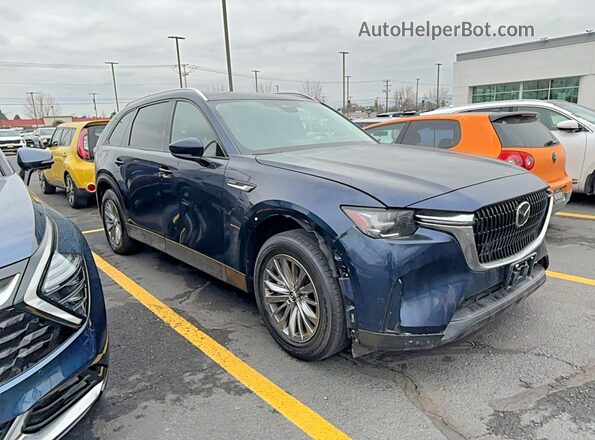 JM3KKBHA1R1157627 2024 MAZDA CX-90 Blue Передня ліва чверть