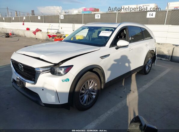 JM3KKBHA8S1197693 2025 MAZDA CX-90 PHEV Белый Передняя левая четверть