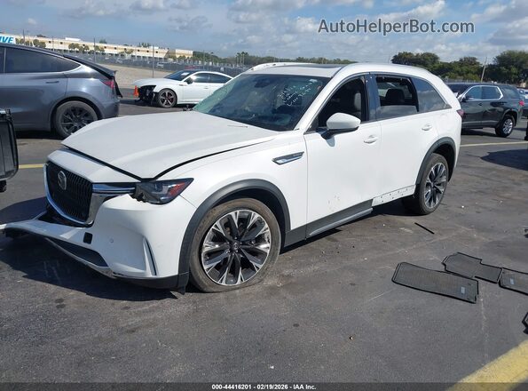 JM3KKDHA4R1149694 2024 MAZDA CX-90 PHEV White Առջևի ձախ երեք քառորդ տեսարան