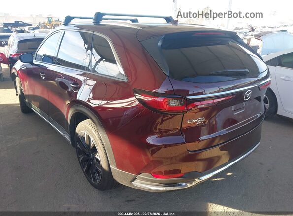 JM3KKEHA6S1219000 2025 MAZDA CX-90 PHEV Бордовый Задняя левая четверть