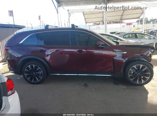 JM3KKEHA6S1219000 2025 MAZDA CX-90 PHEV Бордовый Панорамный вид салона 360°