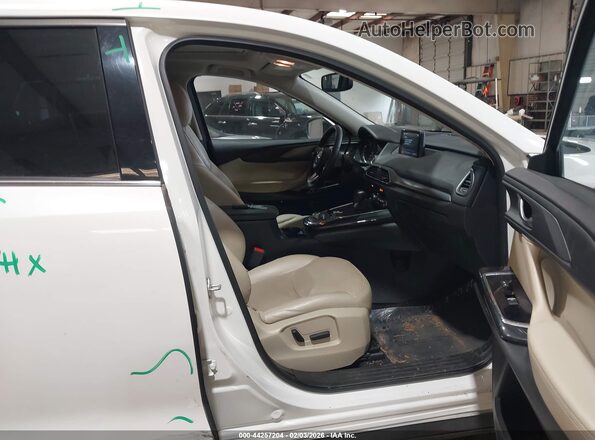 JM3TCACY3G0112059 2016 MAZDA CX-9 White წინა სალონის ხედი