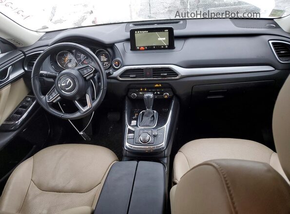 JM3TCBCY3K0305620 2019 MAZDA CX-9 White Vista del salpicadero