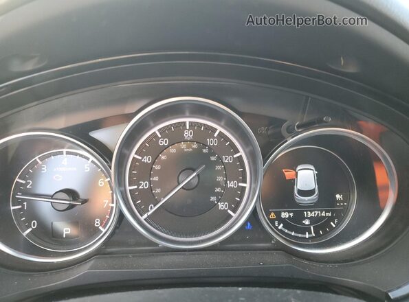 JM3TCBCY4K0334480 2019 MAZDA CX-9 Blue Instrument cluster view