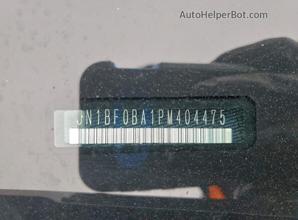 JN1BF0BA1PM404475 2023 NISSAN ARIYA Черный Вид наклейки с VIN-кодом