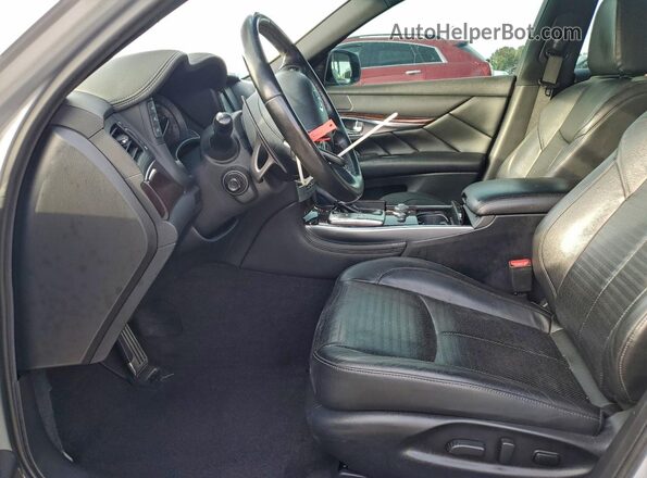 JN1BY1AP1KM505109 2019 INFINITI Q70 Серебряный Вид салона спереди