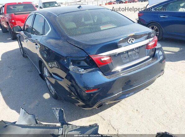 JN1BY1AP6JM180522 2018 INFINITI Q70 Синий Задняя левая четверть