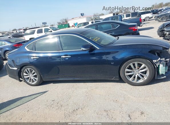 JN1BY1AP6JM180522 2018 INFINITI Q70 Синий Вид задней части салона