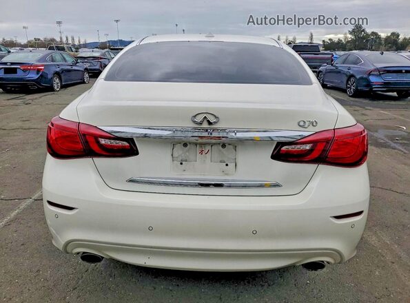 JN1BY1AP8KM505592 2019 INFINITI Q70 Белый Вид сзади