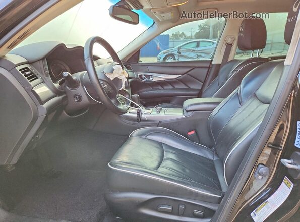 JN1BY1PP0KM685237 2019 INFINITI Q70L Черный Вид салона спереди