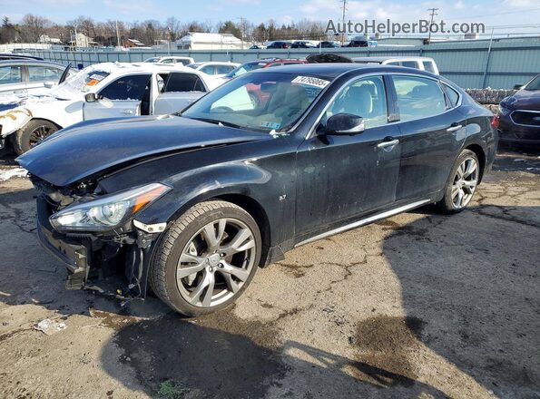JN1BY1PR0KM720070 2019 INFINITI Q70L Черный Передняя левая четверть