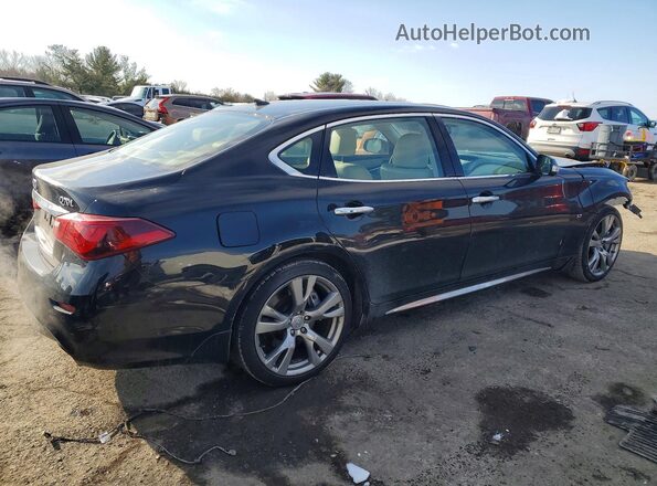 JN1BY1PR0KM720070 2019 INFINITI Q70L Черный Задняя правая четверть