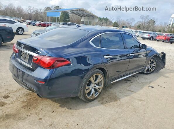 JN1BY1PRXHM210141 2017 INFINITI Q70L Синий Задняя правая четверть
