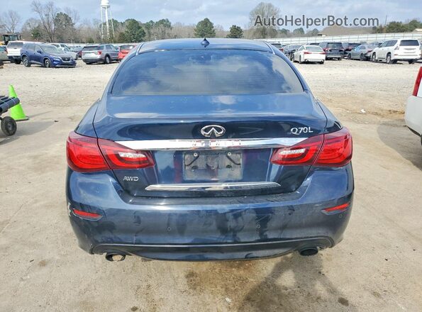 JN1BY1PRXHM210141 2017 INFINITI Q70L Синий Вид сзади