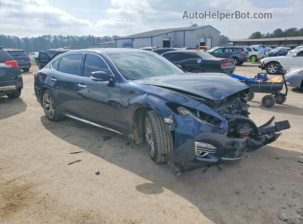 JN1BY1PRXHM210141 2017 INFINITI Q70L Синий Передняя правая четверть