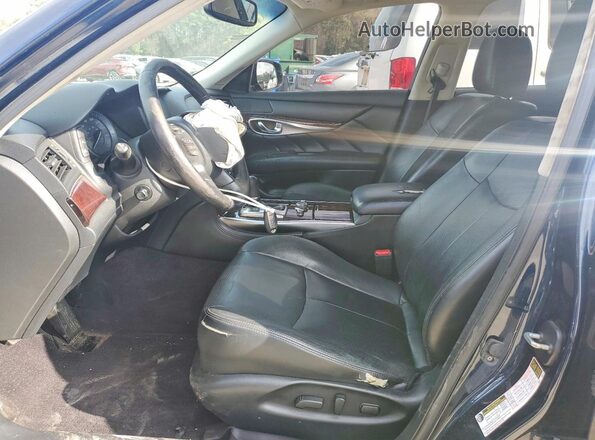 JN1BY1PRXHM210141 2017 INFINITI Q70L Синий Вид салона спереди