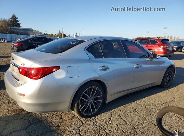 JN1CV7AP0HM641840 2017 INFINITI Q50 Silver Rear right