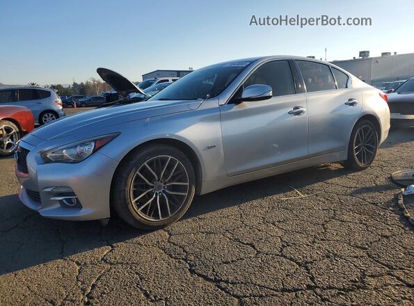 JN1CV7AP0HM641840 2017 INFINITI Q50 Silver Front left