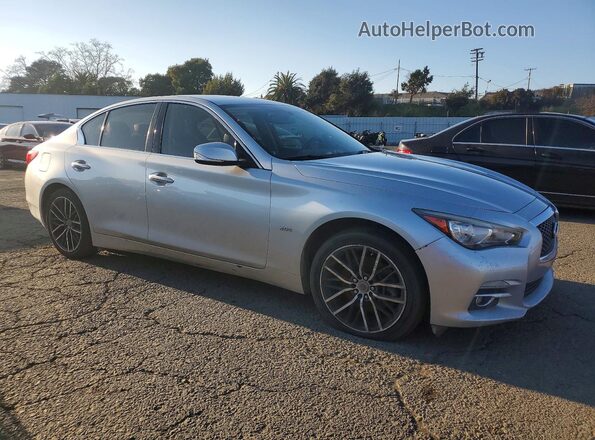 JN1CV7AP0HM641840 2017 INFINITI Q50 Silver Front right