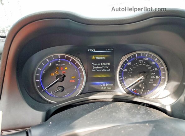 JN1CV7AP3HM642657 2017 INFINITI Q50 Black Vista del cuadro de instrumentos