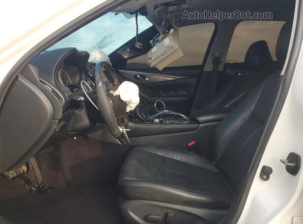 JN1CV7APXHM642333 2017 INFINITI Q50 Белый Вид салона спереди