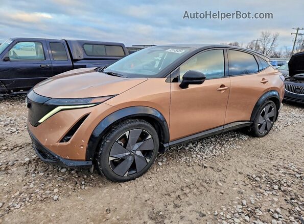 JN1DF0CD3PM705377 2023 NISSAN ARIYA Желто-коричневый Передняя левая четверть