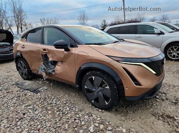 JN1DF0CD3PM705377 2023 NISSAN ARIYA Желто-коричневый Передняя правая четверть