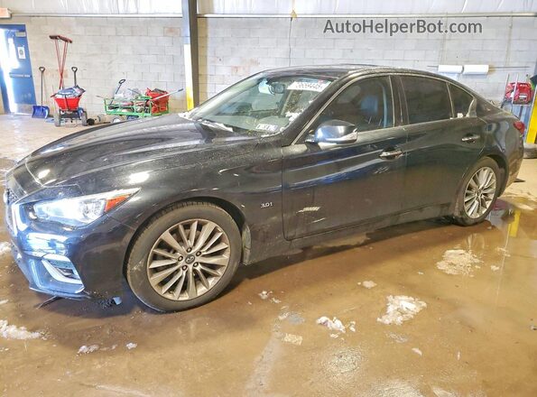 JN1EV7AP0JM355663 2018 INFINITI Q50 Черный Передняя левая четверть