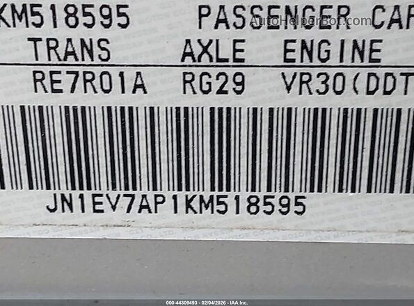 JN1EV7AP1KM518595 2019 INFINITI Q50 Серебряный Вид подкапотного пространства