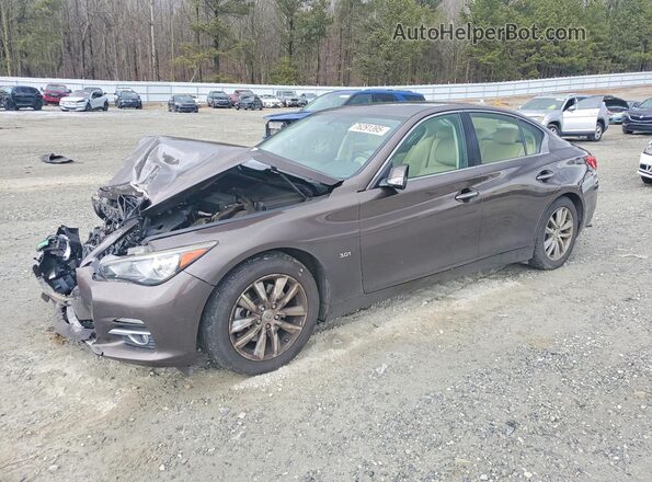 JN1EV7AP2GM304237 2016 INFINITI Q50 Серый Передняя левая четверть