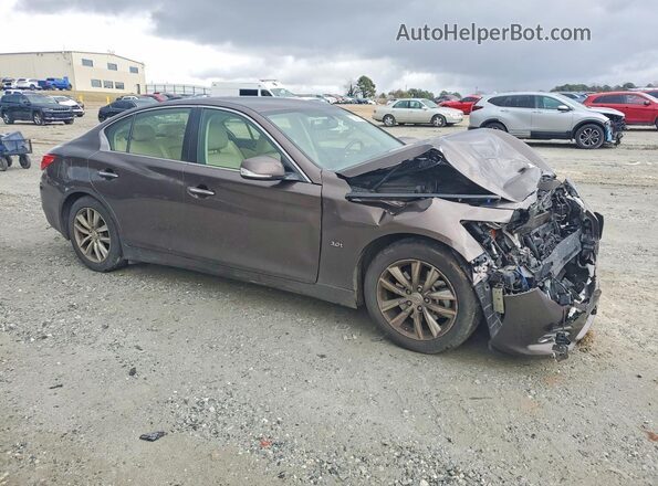 JN1EV7AP2GM304237 2016 INFINITI Q50 Серый Передняя правая четверть