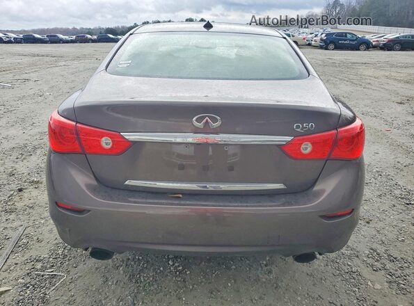 JN1EV7AP2GM304237 2016 INFINITI Q50 Серый Вид сзади