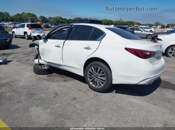 JN1EV7AP2KM541643 2019 INFINITI Q50 Белый Задняя левая четверть