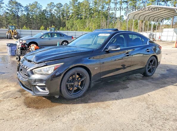 JN1EV7AP3KM510885 2019 INFINITI Q50 Черный Передняя левая четверть