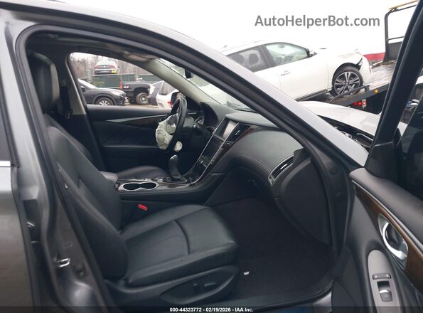 JN1EV7AP6KM516437 2019 INFINITI Q50 Серый Вид салона спереди