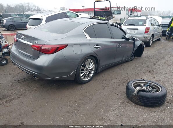 JN1EV7AP6KM516437 2019 INFINITI Q50 Серый Задняя правая четверть