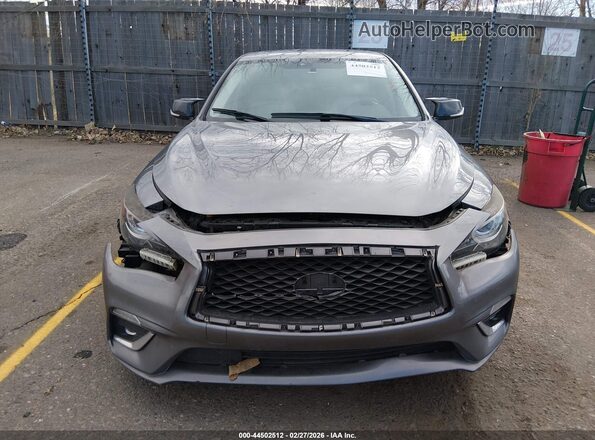 JN1EV7APXKM511936 2019 INFINITI Q50 Серый Вид панели приборов