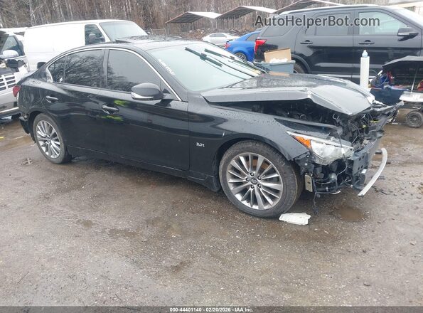 JN1EV7APXKM513170 2019 INFINITI Q50 Черный Передняя правая четверть