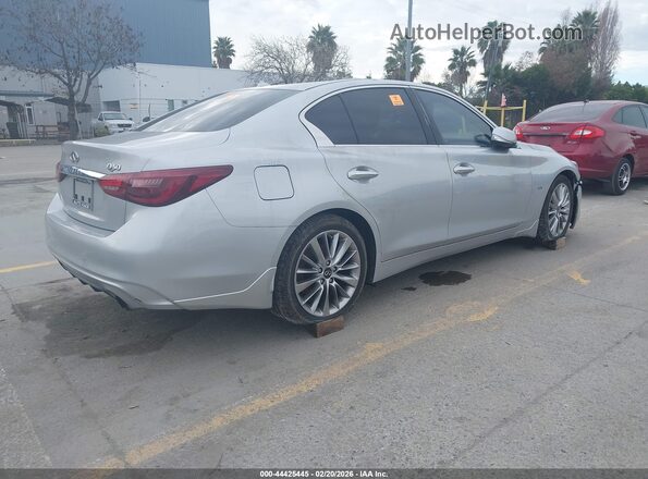JN1EV7APXKM542507 2019 INFINITI Q50 Серебряный Задняя правая четверть
